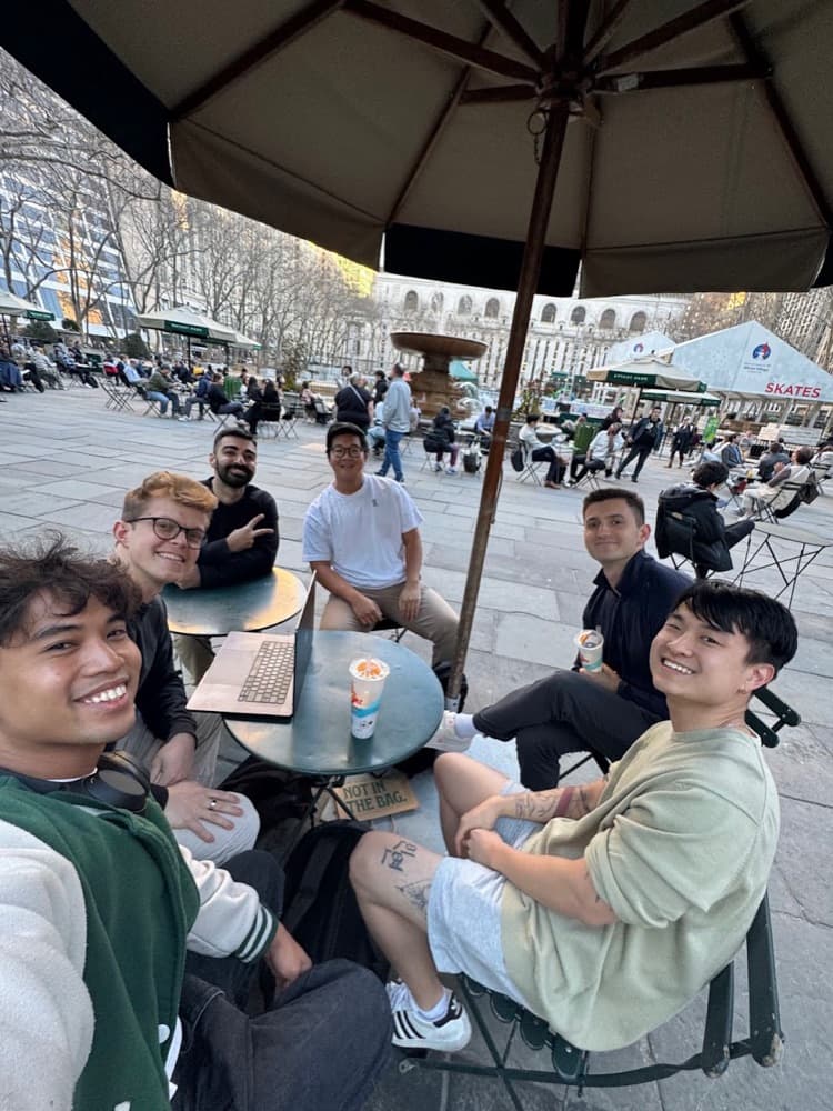 team sync, bryant park